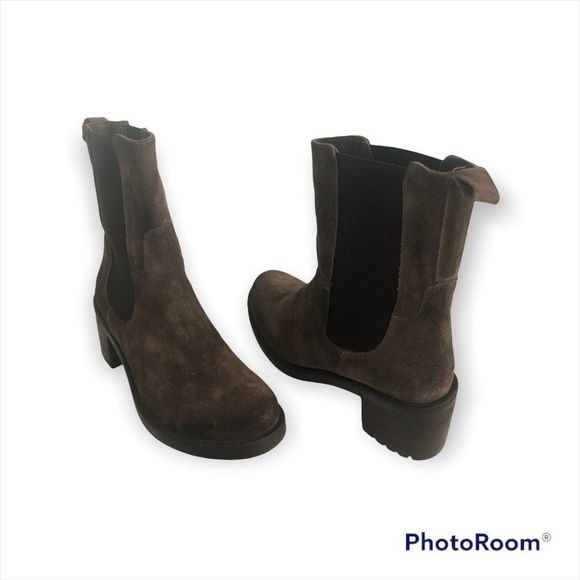 Bottines Emanuele Crasto Gris Foncé Femme - Taille 39 - Talon Carré